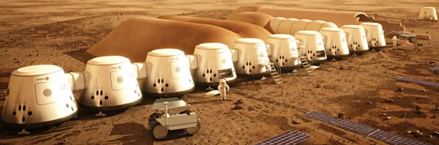 Mars One colony in 2023