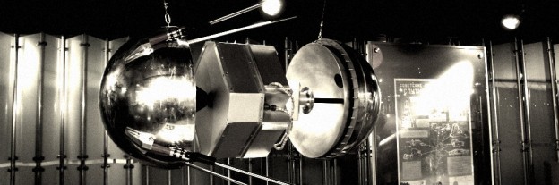 A model of Sputnik 1 in Moscow's Memorial Museum
